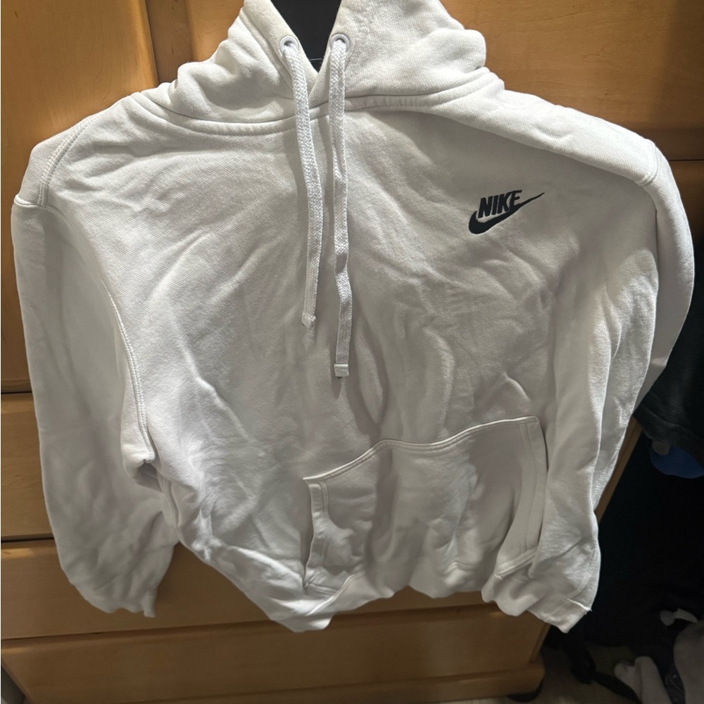 Nike Cream Hoodie with Blue Tag